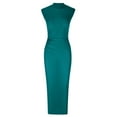 thumbnail image 7 of IROINNID Women's Sleeveless Bodycon Dress Round Neckline Summer Casual Vest Long Dress Strapless Solid Color Dress, 7 of 7