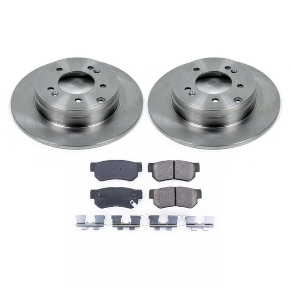 Ultimate Brakes Rear Ceramic Brake Pad and Rotor Kit with Hardware WM80707
