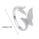 thumbnail image 4 of Fiudx Anillo de Circonita Cúbica, Elegante Banda Ajustable, Elegante Diseño de Aleación, Ajuste Cómodo, Regalo Perfecto para Cualquier Ocasión, para Hombres, Mujeres y Adolescentes, Expresión Signifi, 4 of 6