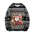 thumbnail image 6 of SRZYMJ Christmas Sweatshirts for Men Funny Crew Neck Pullover Long Sleeve Shirts with Christmas Print Tops Sweater, 6 of 7