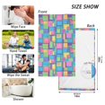 thumbnail image 6 of Yayeee 100% Cotton Hand Towels for Bathroom 16" x 28" Soft Absorbent Kitchen Towel, Colorful Geometric Pattern, 6 of 7