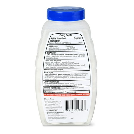 equate antacid chewable peppermint 1000mg