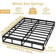 thumbnail image 4 of QUEEN Box Springs，9-inch heavy-duty metal mattress foundation，Easy Assembly, 4 of 6