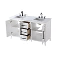 thumbnail image 6 of Elegant Lighting VF29360DGR Millie 60" Free Standing Double Basin Vanity Set - Grey, 6 of 7
