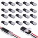 thumbnail image 1 of Conector Enchufable de Doble Cable 20 Piezas con Hebilla Bloqueo, Conectores Enchufables Terminal Compacto Universal 2 Pines y VíAs, 1 of 6