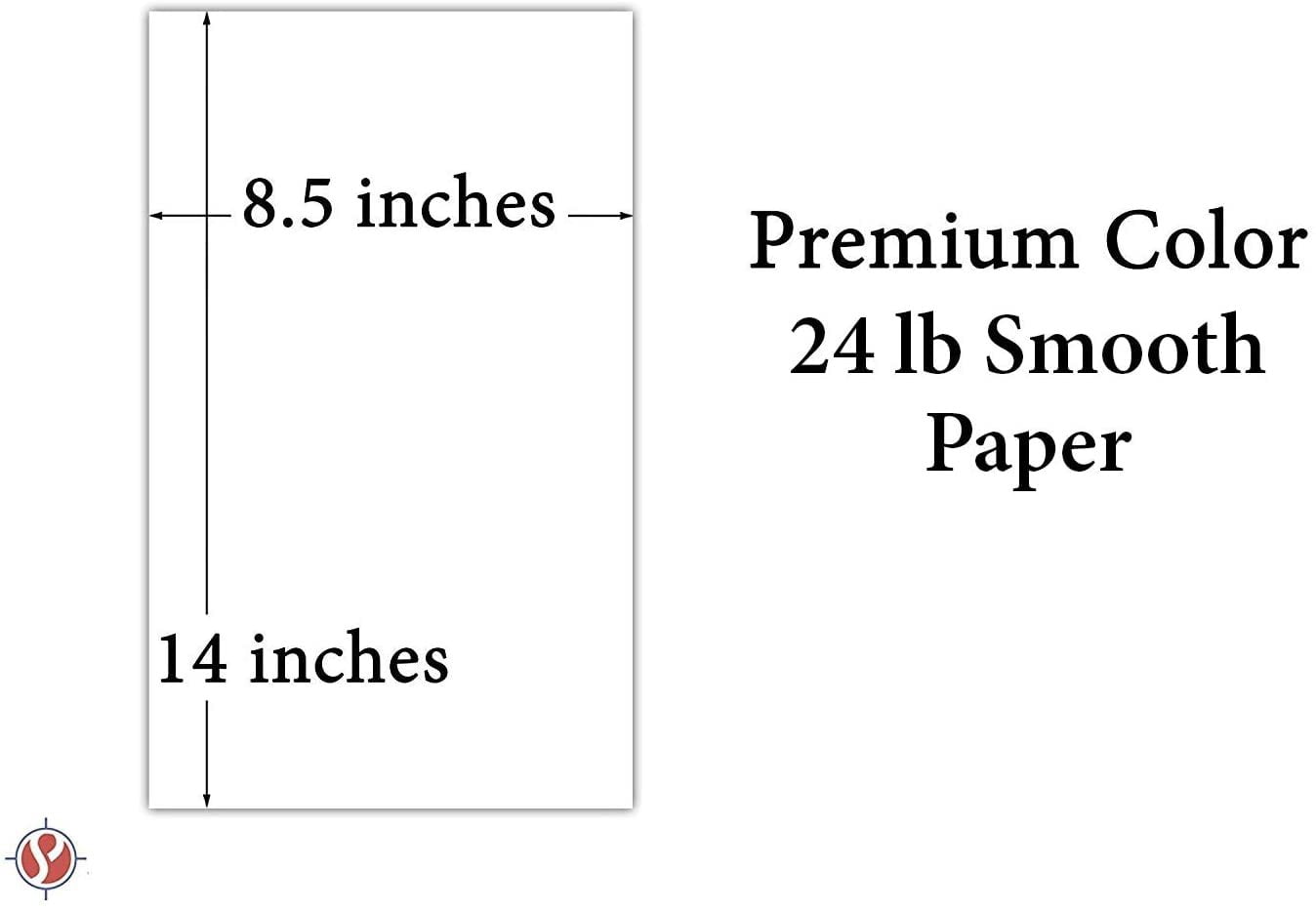 Premium Smooth Color Paper | for School Office & Home Supplies, Holiday Crafting, Arts and Crafts | Acid & Lignin Free | 24lb Paper - 100 Sheets per Pack | Blast-off Blue | 8.5 x 14