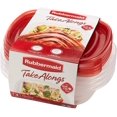 thumbnail image 6 of Rubbermaid TakeAlongs Sandwich Food Storage Containers, 2.9 Cup, Tint Chili, 4 Count 1779040, 6 of 7
