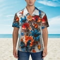 thumbnail image 2 of Haiem 3D Butterfly Printed Hawaiian Shirt for Men - Men’s Casual Beach Summer Shirts - Stretch Fabric with Modern Fit-XX-Large, 2 of 7