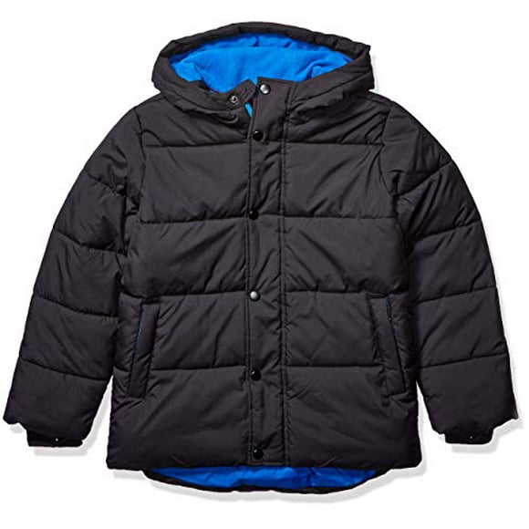 Veste Matelassée à Capuche pour Garçons Tout-Petits, Noir, 3T