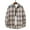 Blue, variant on DPTALR Men Flannel Plaid Turndown Collar Casual Long Sleeve Cardigan Coat Shirt