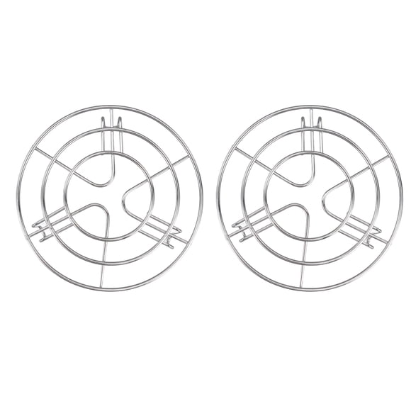 2Pcs Round Cooling Racks for Cooking and Baking,Stainless Steel Steamers Shelf,High Temperature Resistance, Easy to Clean Anti Rust High Hardness Instant Pot Trivet for Home [19.5cm]
