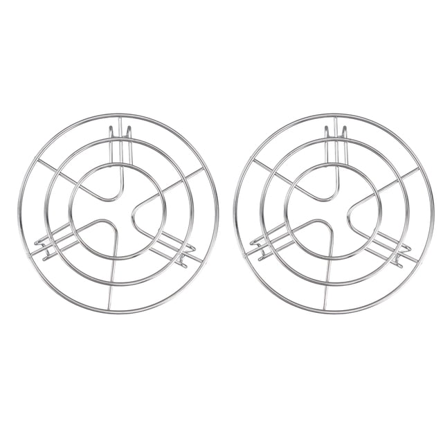 BuyWeek Panier Vapeur, 2 Pcs Support Vapeur en Acier Inoxydable Panier de Refroidissement Rond Grille de Refroidissement Haute Dureté Instantanée Dessous de Plat pour la Maison(15.5cm)
