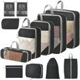 thumbnail image 1 of Bolsas Organizadoras de Viaje para Maletas Compresión (Negro), 1 of 4