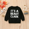 thumbnail image 5 of Douhoow Little Boy Autumn Sweatshirt Letter Print Crewneck Casual Long Sleeve Pullover,Black, 5 of 9