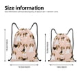 thumbnail image 2 of Lukts Beagle Dog On Brown Pattern Drawstring Backpack Bag Sport Gym Sackpack,String Backpack Sport Bag Sack,Cinch Tote Gym Backpack-Medium, 2 of 6