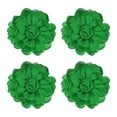thumbnail image 1 of Uxcell 4 Paquete de Broches y Pines de Rosa para Mujeres, Pines de Solapa Delicados de Tela de Satén, Grandes Flores de Camelia para el Cabello, Clips Verdes, 1 of 1