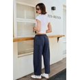 thumbnail image 6 of WEHUSE Wide Leg Sweat Pants for Womens High Waisted Baggy Sweatpants Casual Drawstring Workout Pants with Pockets, 6 of 9