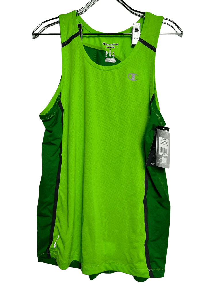 Champion Gear Men's Marathon Running Tank Fushion Rainforest Green MEDIUM