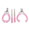 thumbnail image 1 of 2 juegos de cortaúñas y recortadores de uñas para perros y de material acero inoxidable atención de mascotas en un Rosado, 1 of 9