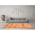 thumbnail image 3 of Ahgly Company Indoor Rectangle Abstract Orange Modern Area Rugs, 3' x 5', 3 of 4
