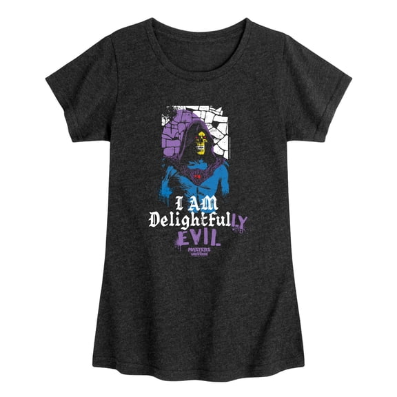 Masters of the Universe - Delightfully Evil Skeletor - Youth Girls Fitted Short Sleeve T-Shirt