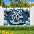 thumbnail image 5 of Metallic Balloons Happy 60 Birthday Decorative Banner for Birthday Celebration Party Indoor Decoration, 5 of 8