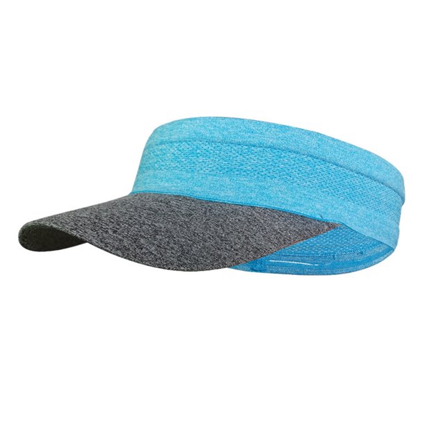 Sun Visor Soft Brim Transpirable Sweatband Cap para correr maratón (Azul) Likrtyny Deportes al aire libre Salida diaria Juego de fiesta