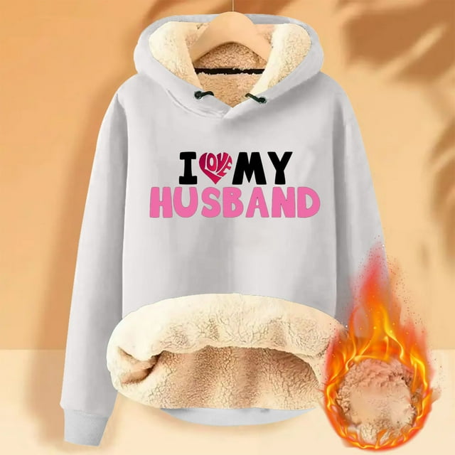 Aqestyerly Sweat à Capuche d'Hiver Chaud pour Femmes avec Poche Manches Longues