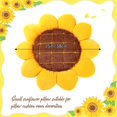 thumbnail image 2 of Flower Floor Pillow Yellow Flower Shape Cushion Sunflower Pillow Decorative Plush Sunflower Throw Pillow Seating Cushion Mat for Bed Couch Chair Car Office Room Decoration, 15 Inch, 2 of 8