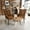 Brown Faux Suede, variant on Homy Casa Accent Chair Set of 2 with Armrests, High Back Lounge Chair for Living Room, Bedroom, Vanity