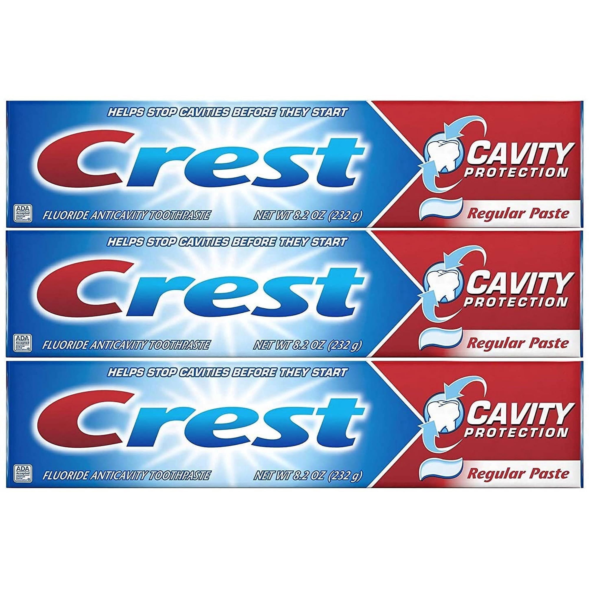 Crest Cavity Protection Regular Toothpaste 8.2 oz (232g) - Pack of 3
