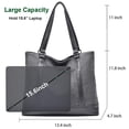 thumbnail image 3 of Bolsa para portátil Barsine Teacher Canvas Tote 15.6, 3 of 7