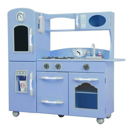 Teamson Kids Retro Play Kitchen in Serenity Blue