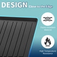 thumbnail image 3 of Unique Bargains Flat Face Cargo Liner Rear Trunk Mat Trunk Cargo Luggage Boot Tray Mat Vertical Stripes Pattern for Chevrolet Tahoe 2021-2024 Anti-Slip, 3 of 7