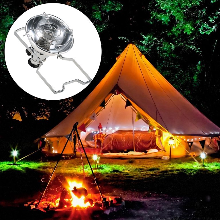 TureClos Outdoor Space Heater Camping Portable Foldable Ignition Heating  Stove Stainless Steel Tourist Tent Warmer Winter Air Bottle - Walmart.com