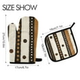 thumbnail image 2 of Yayeee Oven Mitts and Pot Holder Set of 2 Heat Resistant Kitchen Gloves Baking Hot Pad, Beige Abstract Dots, 2 of 5