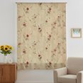 thumbnail image 2 of Rose Bud Flowers Sheer Curtains 45 Inches Long, Vintage Cottagecore Farmhouse Florals Light Filering Curtains, Breathable Simi Curtain Privacy Drapes for Kitchen Bathroom Lightweight Window Treatment, 2 of 8