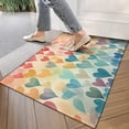 thumbnail image 4 of Colorful Hearts Door Mats Rug Decorative Doormat Welcome Floor Mat Non Slip Washable Bathroom Kitchen Entrance Rug for Indoor Outdoor Home Decor, 17 X 30 Inch, 4 of 7