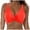 A1#-Watermelon Red, variant on Women Swimwear Top Sleeveless Bikini Solid Color Criss-Cross Tank Top Swim Top Only Crop Top Dark Blue,M