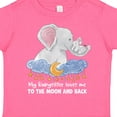 thumbnail image 4 of Inktastic My Babysitter Loves Me to the Moon and Back Elephant Family Boys or Girls Toddler T-Shirt, 4 of 5
