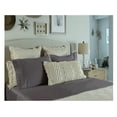 thumbnail image 2 of Comfy Bamboo World 9900 Series 100gsm Embroidered Bedsheets Sheet Set, Queen Size, Dark Grey, 2 of 5