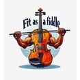thumbnail image 5 of Fit As A Fiddle Violin Humor Adult White Long Sleeve Hoodie-XXL, 5 of 6