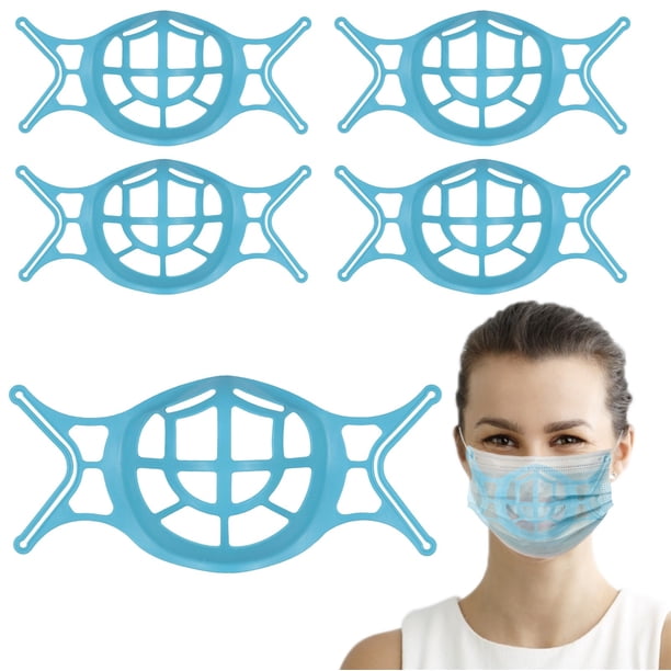 Soporte de máscara facial de silicona Soporte de máscara 3D Marco de soporte interno para más respiración Wmkox8yii jkg7076