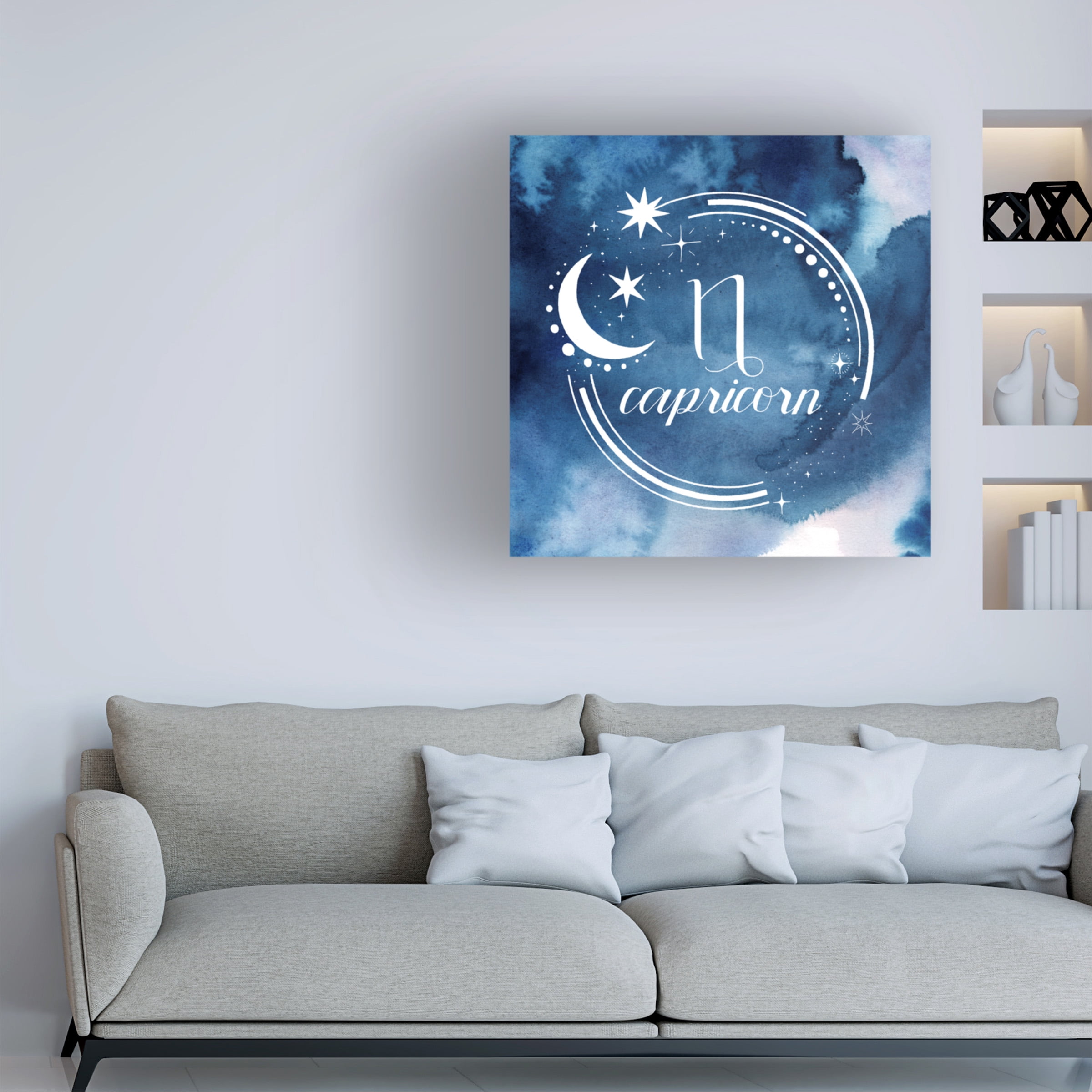 Grace Popp 'Watercolor Astrology X' Canvas Art