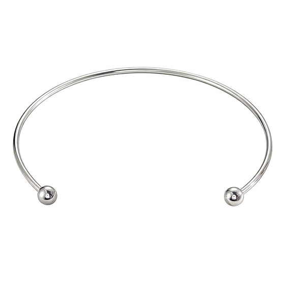 PAURO Collar Necklaces for Women Choker Circle Open Round Stainless Steel Silver Elegant Dainty Simple Unique Statement Personalized Geometry Jewelry Silver