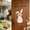 L, variant on Easter Floral Bunny Door Hanger - 2D Wooden Welcome Sign with Bow, Rustic Spring Decor for Front Door, Porch & Farmhouse Holiday Display