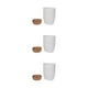 thumbnail image 3 of Injueey 3x Macetas biodegradables para jardinería respetuosa con el medio ambiente Macetas resistentes a la corrosión Maceta blanca Bandeja Type1 NO1, 3 of 6