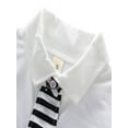 thumbnail image 3 of Spring Baby Boy Adorable Solid Print Long Sleeve Shirt Blouse Plaid Trousers Casual Outfits Clothes, 3 of 3