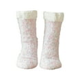 thumbnail image 2 of Zhaomeidaxi Winter Socks Non-slip Silicone Fleece Thickened Plus Velvet Tube Socks Sleep Socks Christmas Elements Warm Fluffy Slippers Carpet Snow Socks style2 1 Pair, 2 of 9