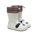 thumbnail image 5 of Women's Waterproof Mid-Calf Rain Boots Slip-On Winter Welly Shoes White 5.5-6, 5 of 7
